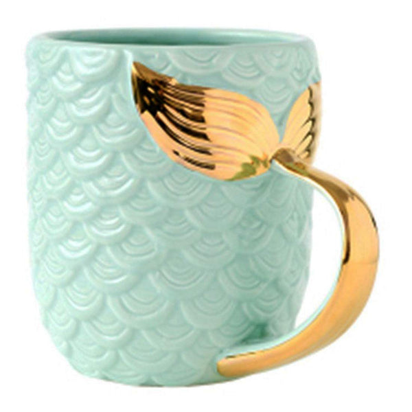 Mermaid Tail Coffee Mug- Green